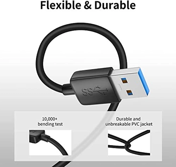 Usb Male - Male 1.5mtr (black color)