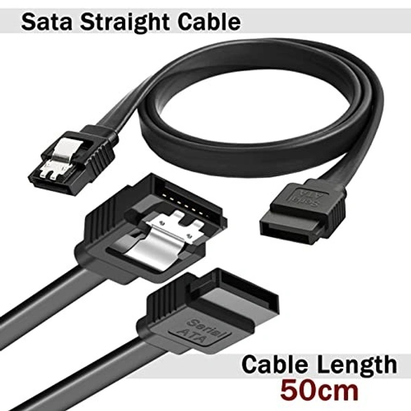 Sata data cable black with lock 