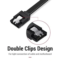 Sata data cable black with lock 