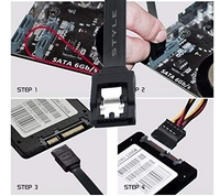 Sata data cable black with lock 
