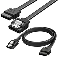 Sata data cable black with lock 