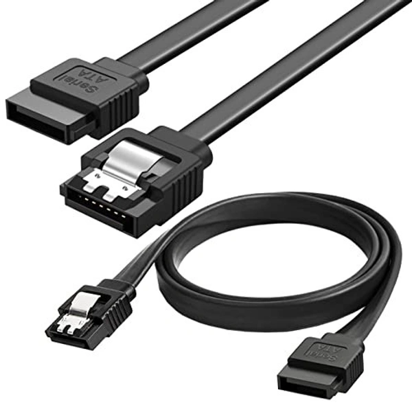 Sata data cable black with lock 