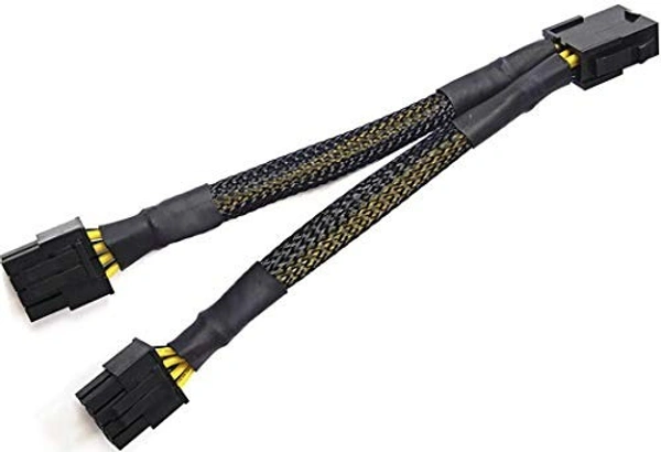 8 PIN female to 8 PIN Y male cable 