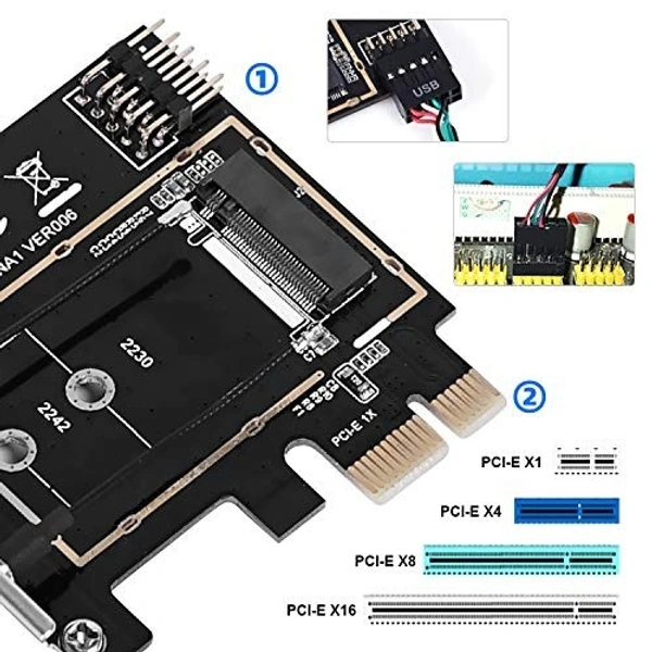 1x wifi card 1200mbps (2 antenna)