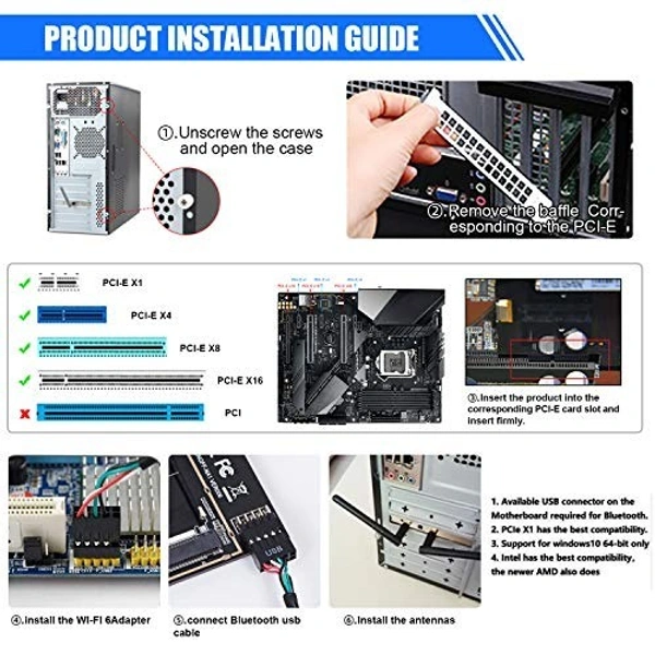 1x wifi card 1200mbps (2 antenna)