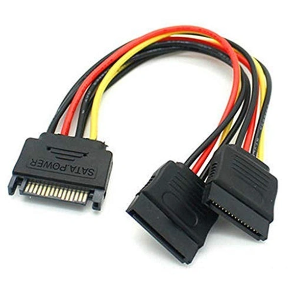 15 PIN sata male to 15 PIN sata female x 3 ports