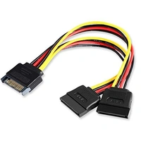 15 PIN sata male to 15 PIN sata female x 3 ports