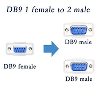 Serial Female to Serial Male Y Cable