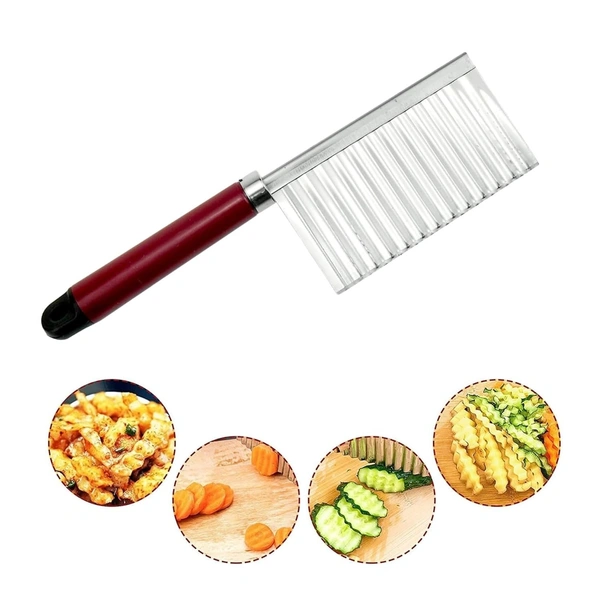 Crincle cutting knife