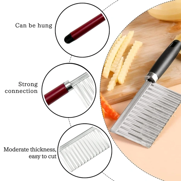 Crincle cutting knife