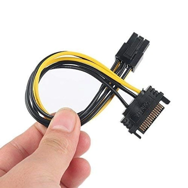 6 PIN male to 15 PIN sata female (X 4) cable