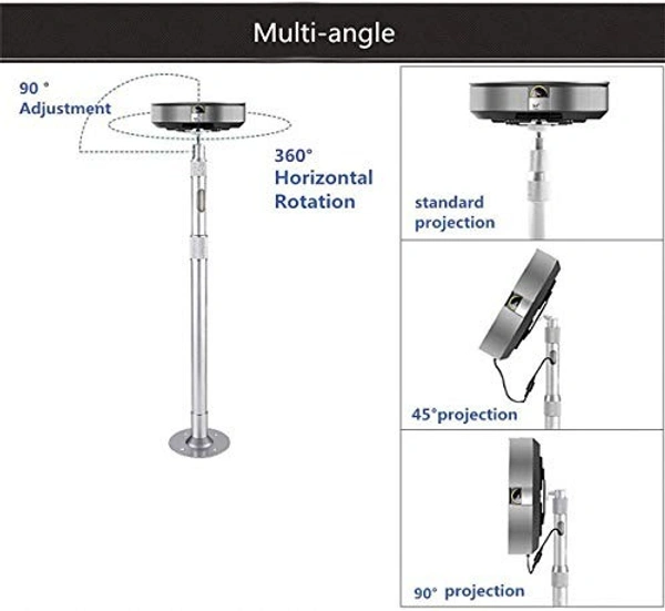 CCTV Stand Aluminium Round (20cm - 40cm)  - 60-120cm