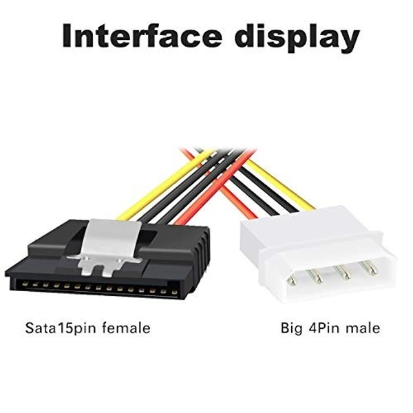 4 PIN male (big) to 15 PIN Y female cable
