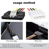 4 PIN male (big) to 15 PIN Y female cable
