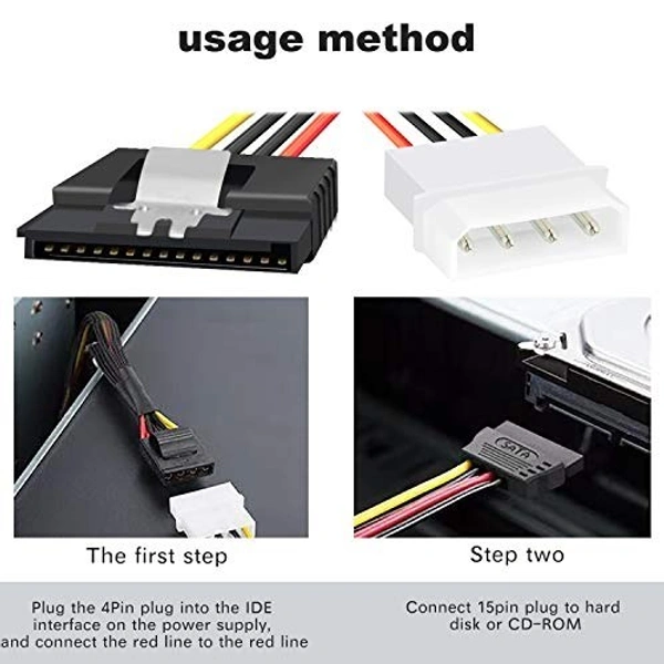 4 PIN male (big) to 15 PIN Y female cable