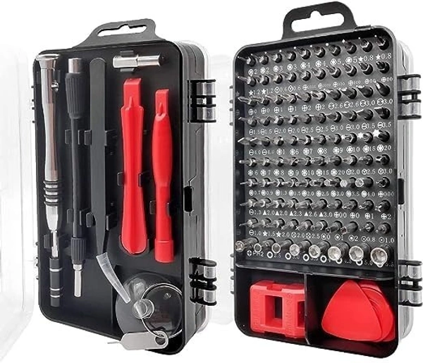 Screw driver 110 in 1 (red / grey) 