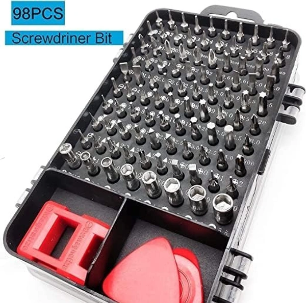 Screw driver 110 in 1 (red / grey) 