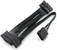 4 PIN big male to 15 PIN sata female x 5 ports 