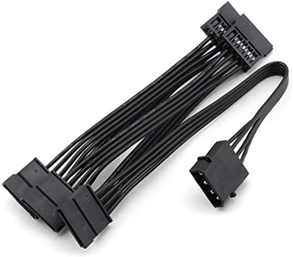 4 PIN big male to 15 PIN sata female x 5 ports 