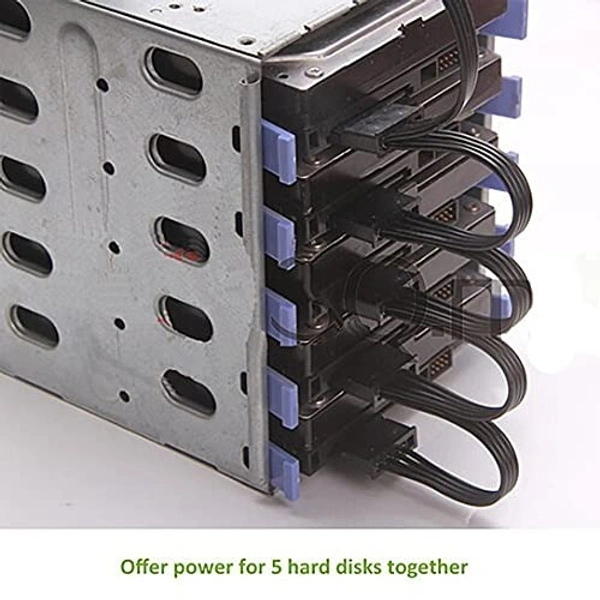 4 PIN big male to 15 PIN sata female x 5 ports 