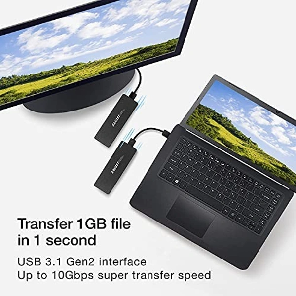 Ezcast NVME Casing With 2 Cables