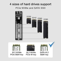 Ezcast NVME Casing With 2 Cables