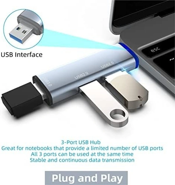 Usb hub 3 port (pendrive model) 