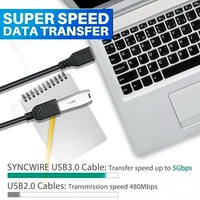 Usb printer BLACK 1.5m 