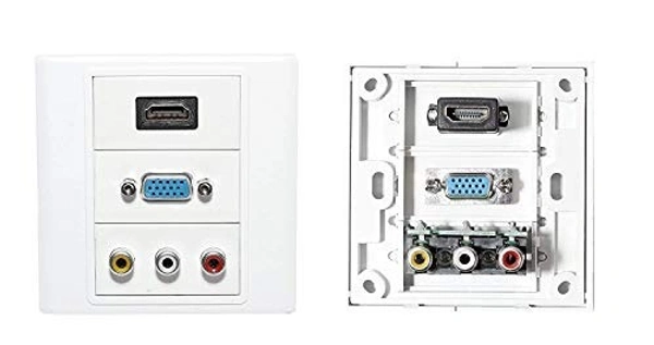 Hdmi+Vga+3rca Faceplate