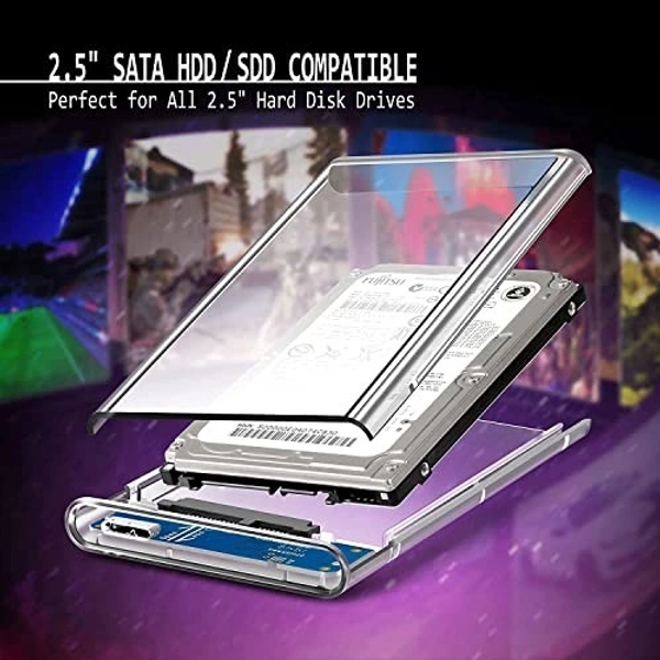 3.0 transparent hdd enclosure