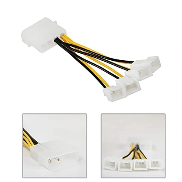 4 PIN IDE 3 pin cooling fan splitter (4 port)