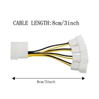 4 PIN IDE 3 pin cooling fan splitter (4 port)