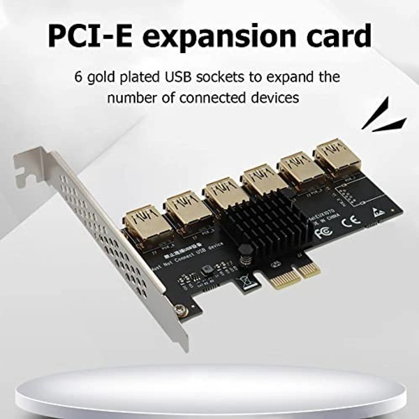 1x usb 6 port (FOR MINING) 