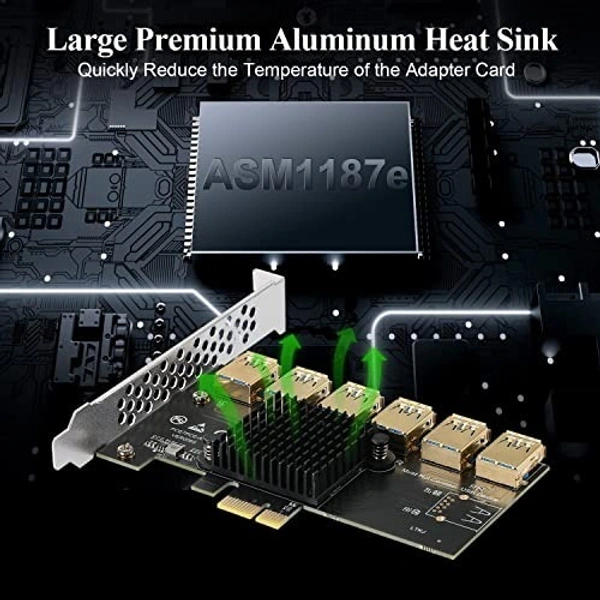 1x usb 6 port (FOR MINING) 