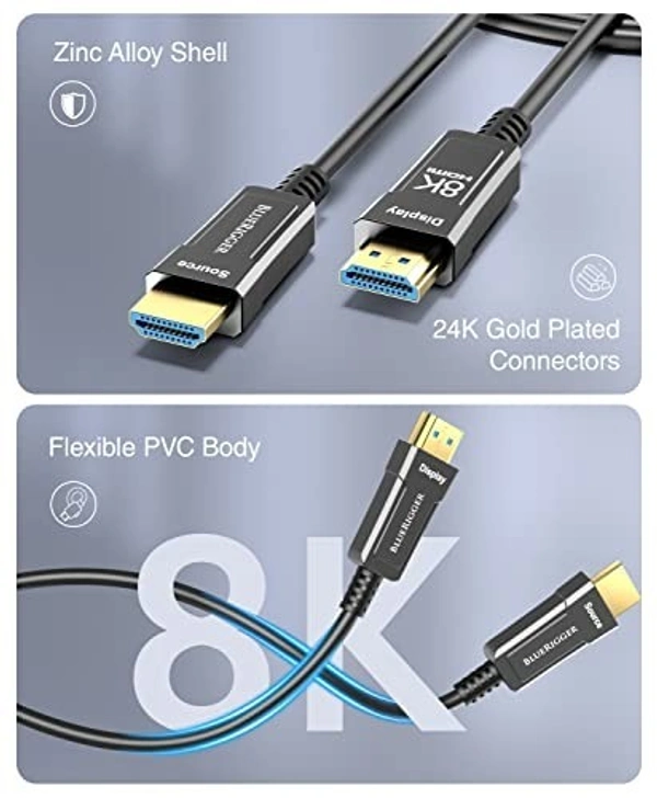8K FIBRE Hdmi cable  - 50mtrs