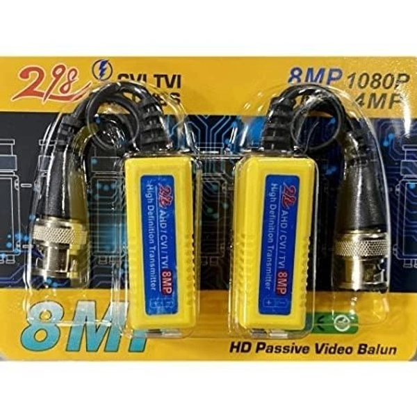 Video balun 8mp (BLACK) 