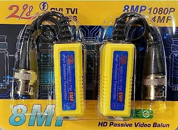 Video balun 8mp (BLACK) 