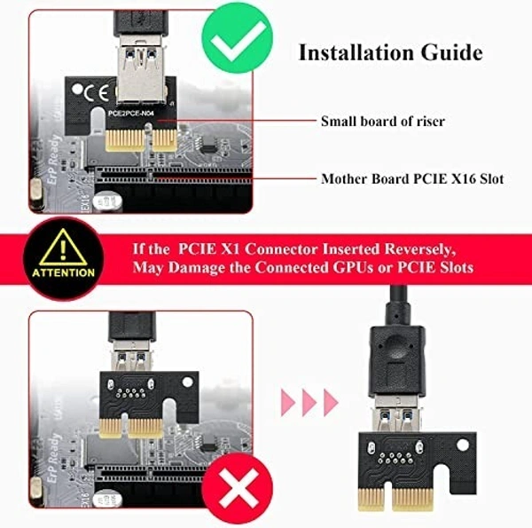 1x riser card 10 capacitor (version 12 pro) 