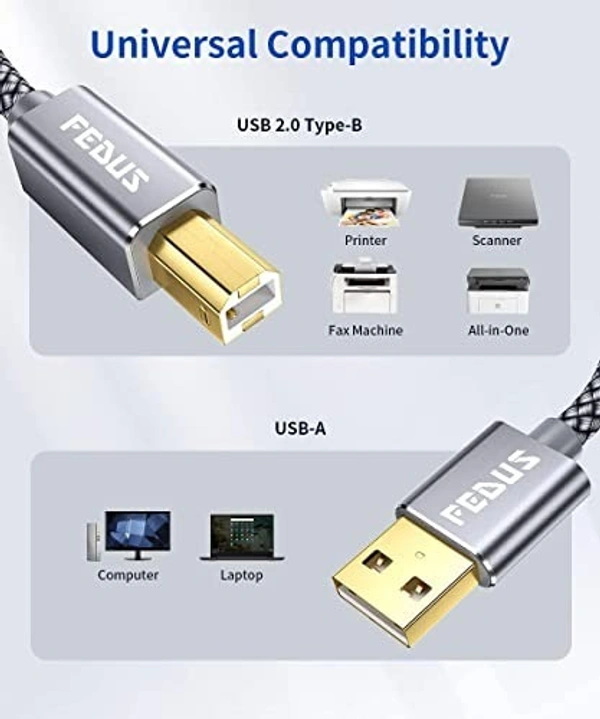 Usb printer white 1.5m                  