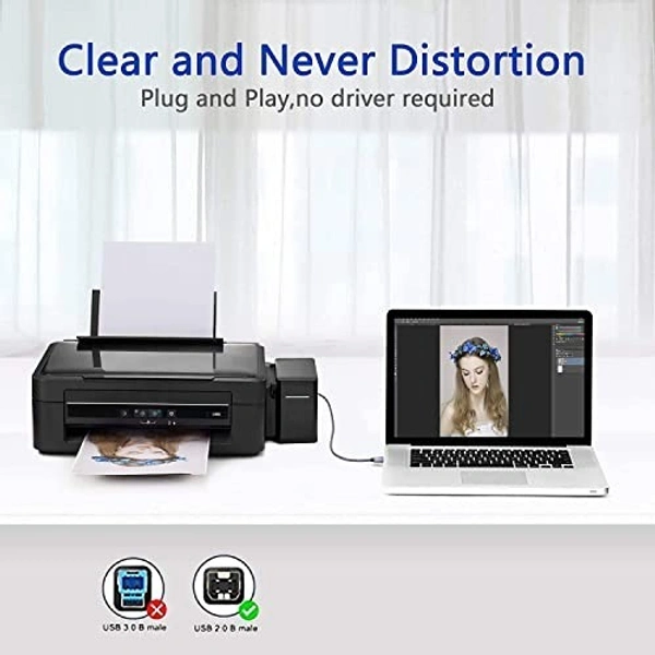 Usb printer white 1.5m                  