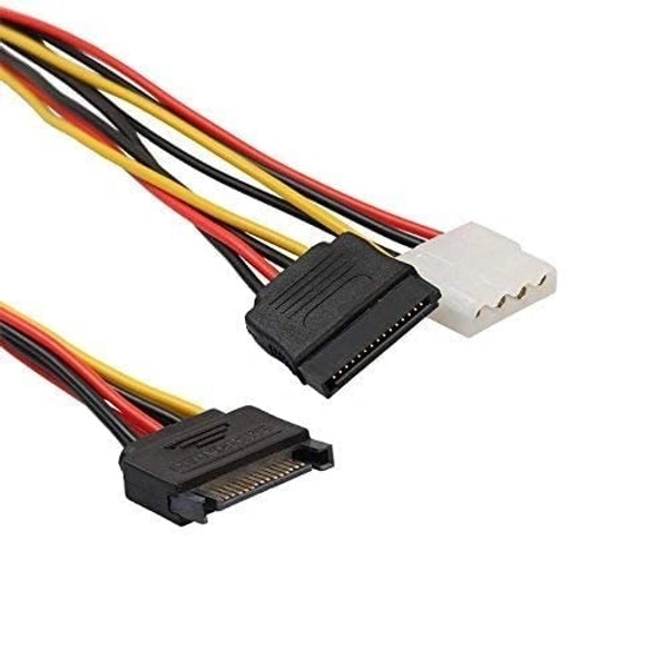 15 PIN sata Male to Female + 4 Pin 