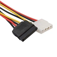 15 PIN sata Male to Female + 4 Pin 