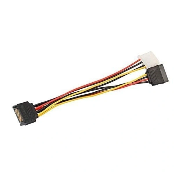 15 PIN sata Male to Female + 4 Pin 