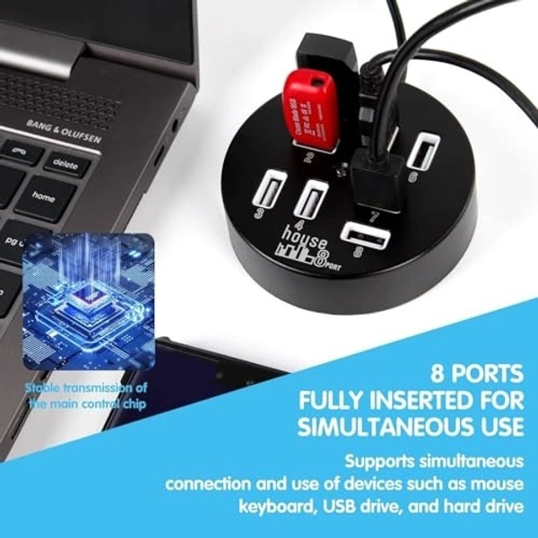 Usb hub 8 port (round) 