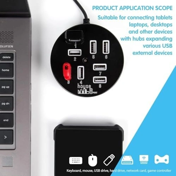 Usb hub 8 port (round) 