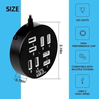 Usb hub 8 port (round) 