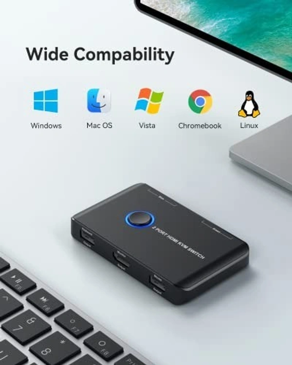 HDMI KVM Switch 2Port With Cables