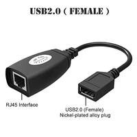 150Ft Length Usb Extender Rj45 Extension Adapter