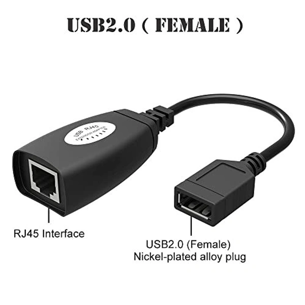 150Ft Length Usb Extender Rj45 Extension Adapter