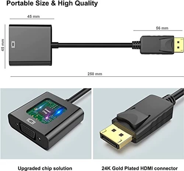 DP to VGA dongle  